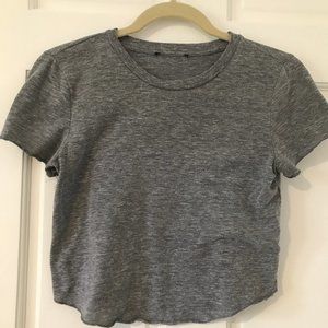 Crop Top Grey T-Shirt